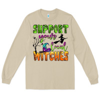 Mushroom support your local witches Long Sleeve Tee - BundleAndBundleShop