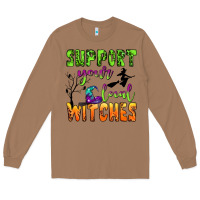 Toasted Coconut support your local witches Long Sleeve Tee - BundleAndBundleShop