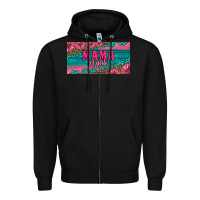 Pink Roses Mama Of Girls License Plate Zipper Hoodie | Teevron