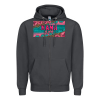 Smoke pink roses mama of girls license plate Zipper Hoodie - Artiststas