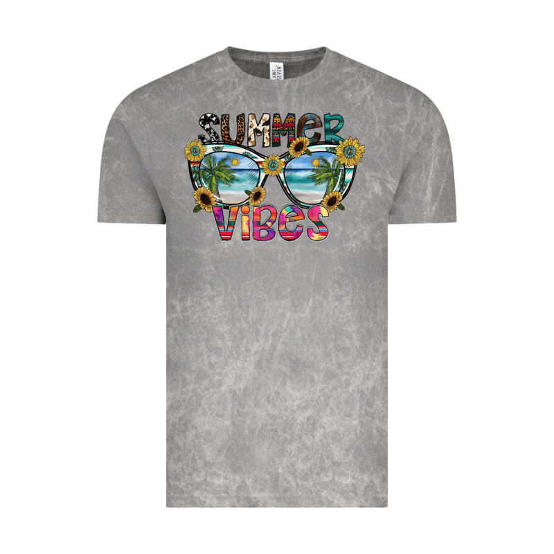 Summer Vibes Vintage Tee by SublimationCraftShop | Teevron