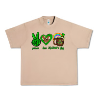 Peace Love Luck St. Patrick's Day Urban Heavy Tee | Teevron