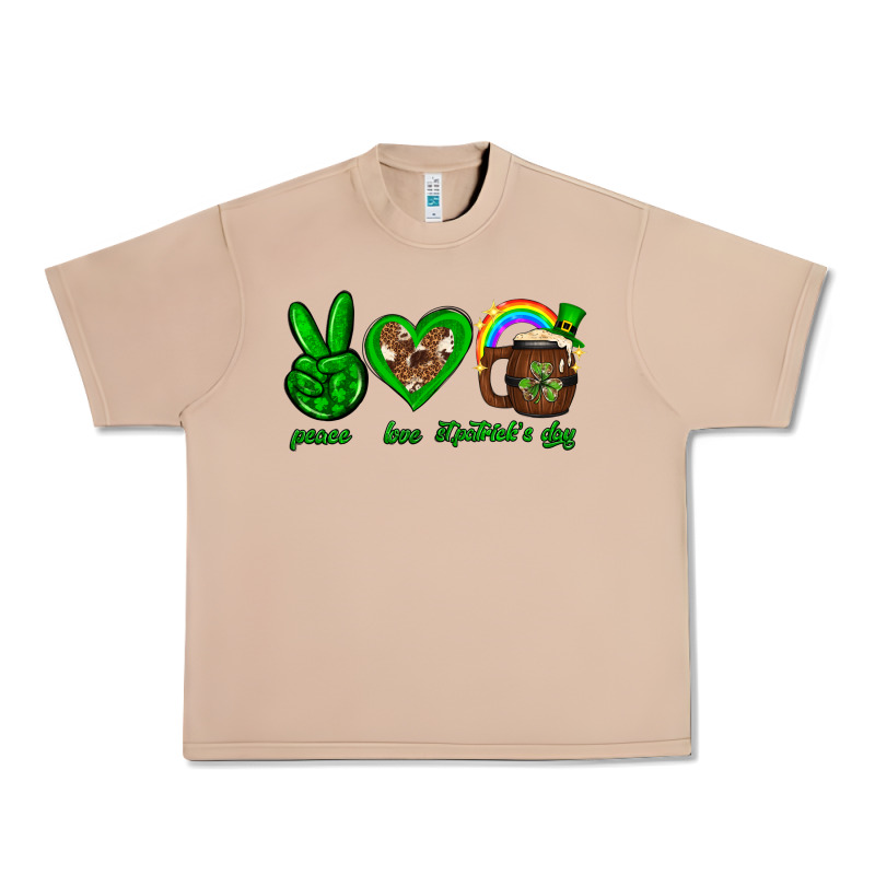 Peace Love Luck St. Patrick's Day Urban Heavy Tee by Neo Western | Teevron