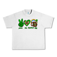 Lunar Rock Peace love luck St. Patrick's Day Urban Heavy Tee - Neo Western