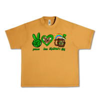 Peanut Butter Peace love luck St. Patrick's Day Urban Heavy Tee - Neo Western