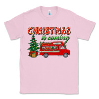 Bubblegum Pink christmas is coming Classic Tee - BundleAndBundleShop