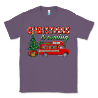 Lavender christmas is coming Classic Tee - BundleAndBundleShop