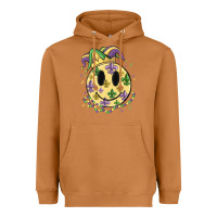 Meerkat smiley face mardi gras Heavyweight Hoodie - MaliasSmallBusiness