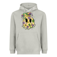 Moon Dust smiley face mardi gras Heavyweight Hoodie - MaliasSmallBusiness