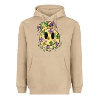 Mushroom smiley face mardi gras Heavyweight Hoodie - MaliasSmallBusiness