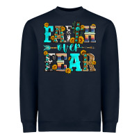 Navy faith over fear Heavyweight Sweatshirt - Zillion Design Studio