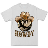 Dove Grey howdy smiley face Premium Tee - BarkalooDesign