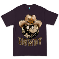 Plum howdy smiley face Premium Tee - BarkalooDesign
