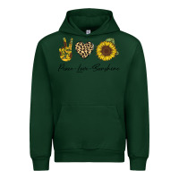 Forest Green Peace Love Sunshine Urban Hoodie - Bettercallsaul