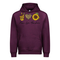 Mauve Wine Peace Love Sunshine Urban Hoodie - Bettercallsaul