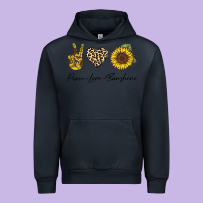 Peace Love Sunshine Urban Hoodie Designed By Bettercallsaul