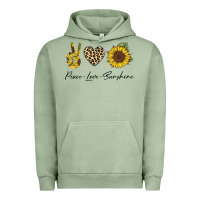 Pigment Oil Green Peace Love Sunshine Urban Hoodie - Bettercallsaul