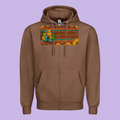 Custom Cowboy Boots Sunflowers And Cactus License Plate Zipper Hoodie Designed By Artiststas