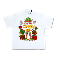 White im the clumsy elf Urban Heavy Tee - FaDigitalArtStudio