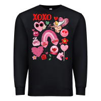 Black cute valentines day Premium Sweatshirt - MaliasSmallBusiness