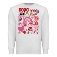 Oatmeal Heather cute valentines day Premium Sweatshirt - MaliasSmallBusiness