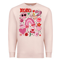 Pale Pink cute valentines day Premium Sweatshirt - MaliasSmallBusiness