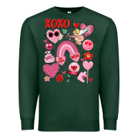 Sports Green cute valentines day Premium Sweatshirt - MaliasSmallBusiness