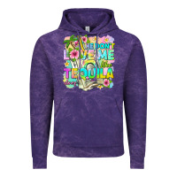 Cloud Purple he dont love me like tequila does Vintage Hoodie - texasbilliewilder