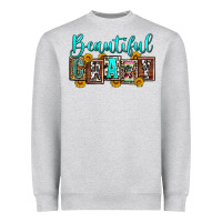 Heather Grey beautiful crazy Heavyweight Sweatshirt - Zillion Design Studio
