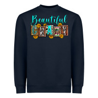 Navy beautiful crazy Heavyweight Sweatshirt - Zillion Design Studio