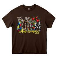 Chocolate Brown fight for autism awareness Heavy Core Tee - RacoonDesign