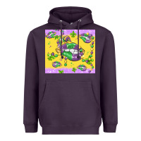 Plum mardi gras lips Heavyweight Hoodie - MaliasSmallBusiness