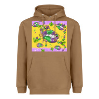 Toasted Coconut mardi gras lips Heavyweight Hoodie - MaliasSmallBusiness