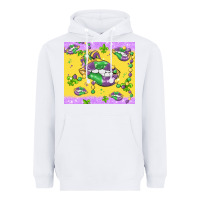 White mardi gras lips Heavyweight Hoodie - MaliasSmallBusiness
