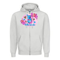 Dove Grey back to school flowers fifth grade 3200x2400 Zipper Hoodie - AdoDesignShop