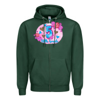 Sports Green back to school flowers fifth grade 3200x2400 Zipper Hoodie - AdoDesignShop