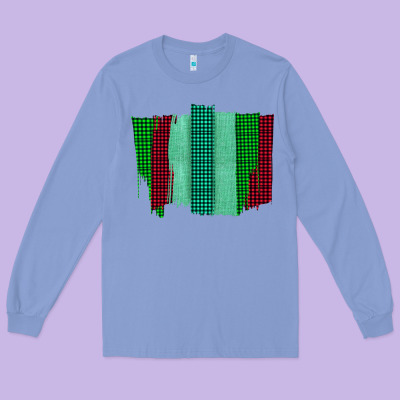 Green Red Western Farm Life Brush Stroke Long Sleeve Tee Designed By Bettercallsaul