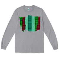 Heather Grey Green Red Western Farm Life Brush Stroke Long Sleeve Tee - Bettercallsaul