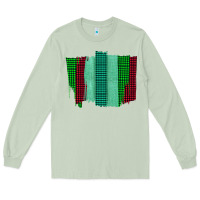 Matcha Green Red Western Farm Life Brush Stroke Long Sleeve Tee - Bettercallsaul