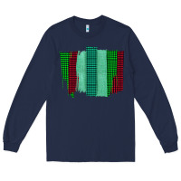 Navy Green Red Western Farm Life Brush Stroke Long Sleeve Tee - Bettercallsaul