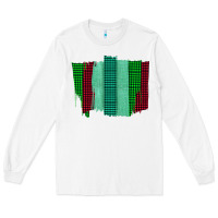 White Green Red Western Farm Life Brush Stroke Long Sleeve Tee - Bettercallsaul