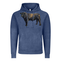 Vintage Denim black angus bull Vintage Hoodie - RanaPortraitStore
