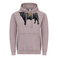 Vintage Zinc black angus bull Vintage Hoodie - RanaPortraitStore