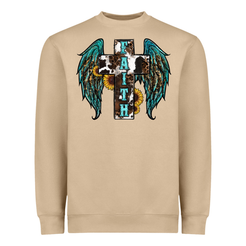 Western Wings Cross Heavyweight Sweatshirt by RanaPortraitStore | Teevron