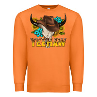 Carrot yeehaw bull skull Premium Sweatshirt - NancyCooperArtShop
