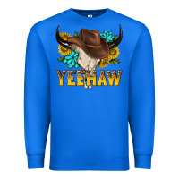 True Royal yeehaw bull skull Premium Sweatshirt - NancyCooperArtShop