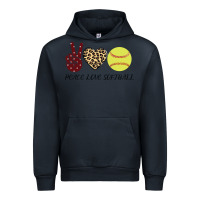 Navy Peace Love Softball Urban Hoodie - Bettercallsaul
