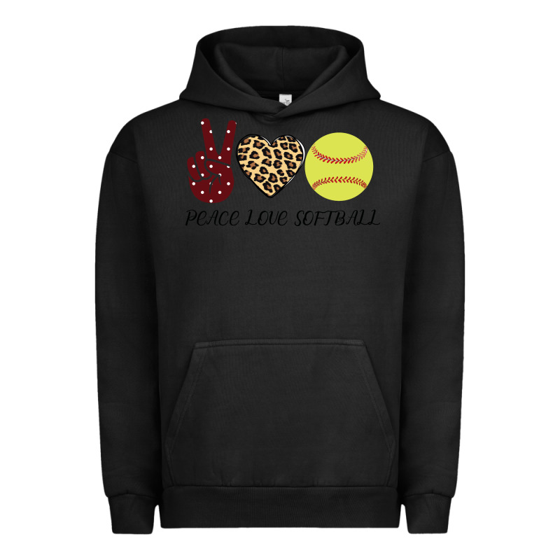 Peace Love Softball Urban Hoodie by Bettercallsaul | Teevron