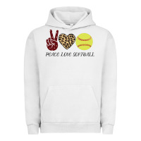 Pigment Lunar Rock Peace Love Softball Urban Hoodie - Bettercallsaul