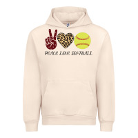 Sandshell Peace Love Softball Urban Hoodie - Bettercallsaul